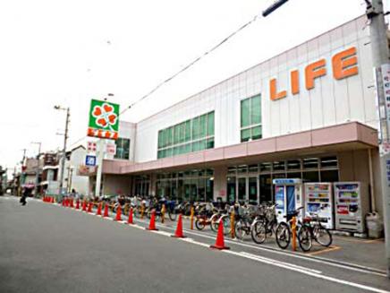 マルミーナ今里 スーパー：ﾗｲﾌ 新深江店　1006m