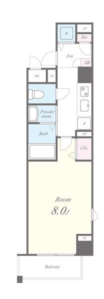グランジャルダン三鷹 【角部屋】2面採光！