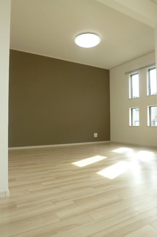 プロセルム ダイキ アクセントクロスが映える部屋です。