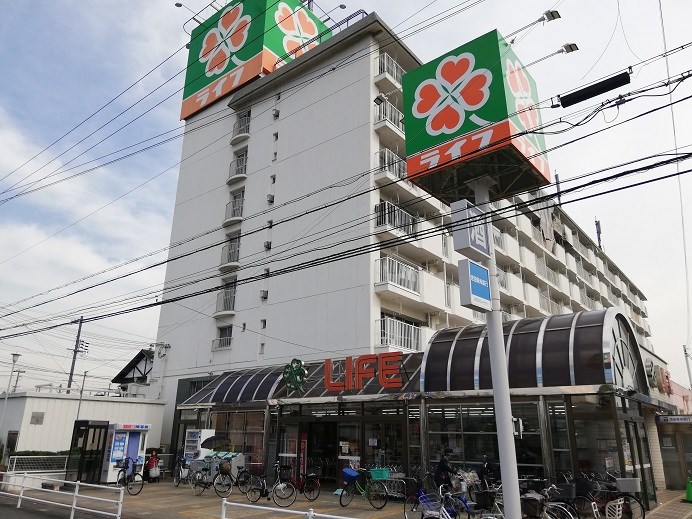 ハニーエストゥディオ スーパー：ﾗｲﾌ 忠岡店　593m