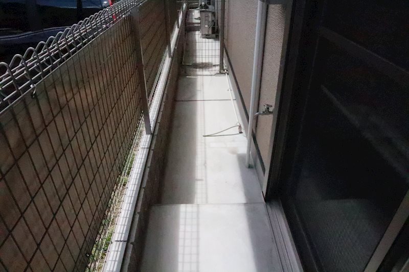 カーサペルソナ 幅の広いバルコニーです。