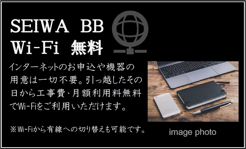 ラ・ステラ 工事費・月額利用料無料！容量無制限☆