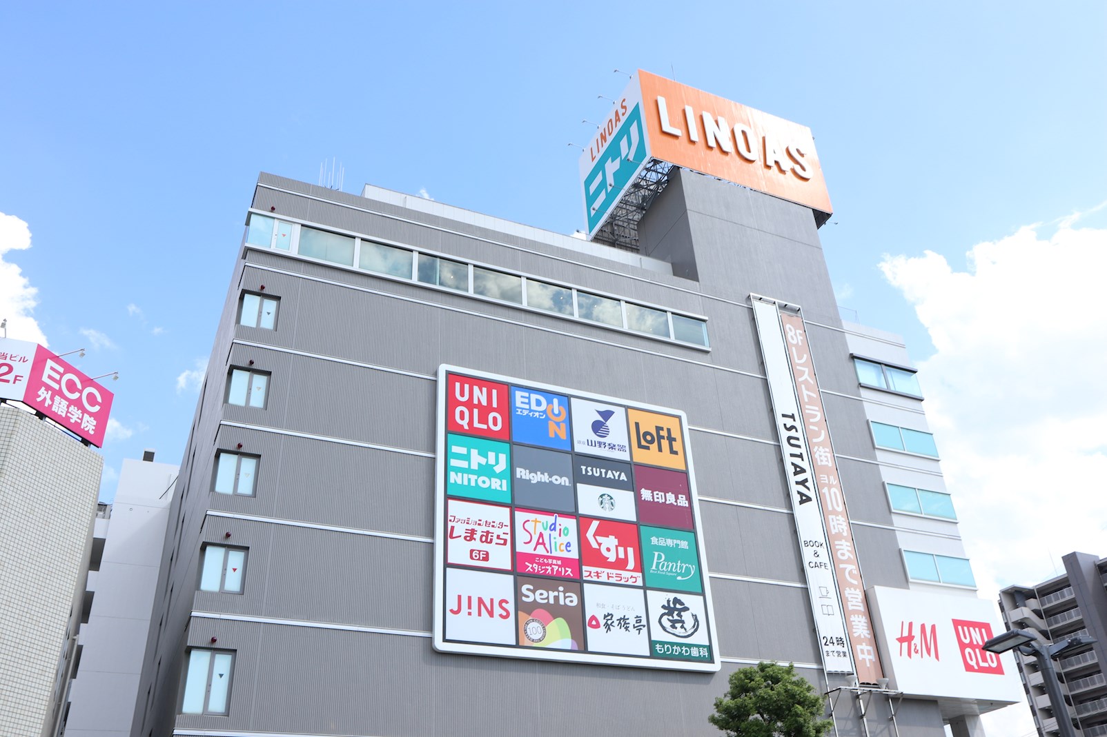 レジデンス八楽 ショッピング施設：LINOAS(ﾘﾉｱｽ)　650m