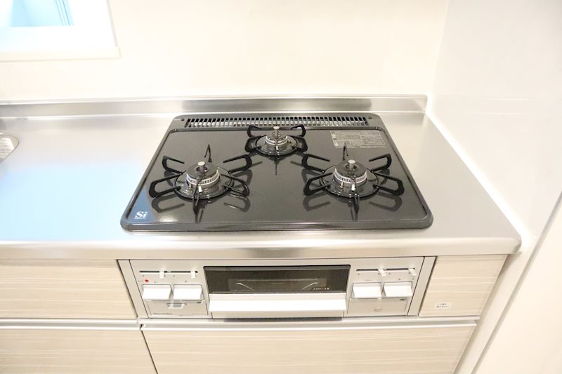 Casa洛南 キッチン3口グリル付ガスコンロ