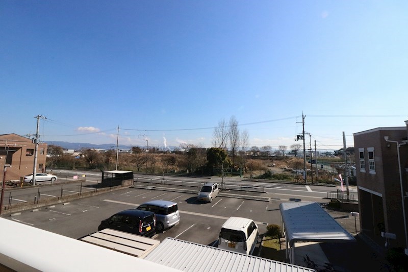 LAND PARK 横大路 B棟 2Fベランダからの眺望です。