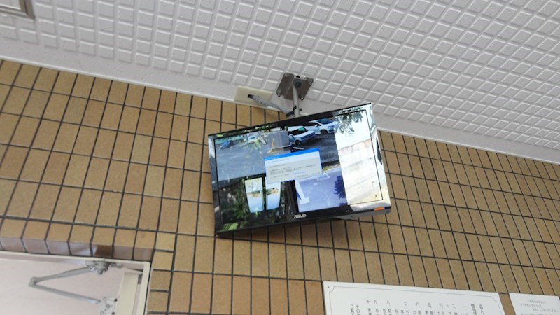 ディアコート藤井寺 合計4台の防犯カメラの映像が確認できます。