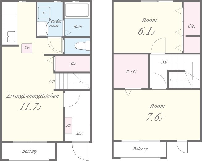 ヴィラージュ刀根山Ⅱ 戸建て感覚でお住まいいただけます。